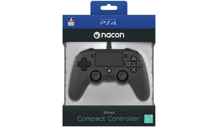 NACON PS4 Coloured Black Controller Wired